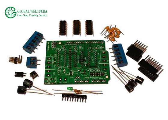 Komponen Papan PCB 0,3mm 6oz Komponen Elektronik Smt HASL Memimpin Gratis