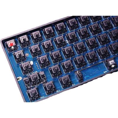 FR-4 Layanan Papan Sirkuit Nirkabel Tkl RGB Hotswap Tipe C 80% Gaming Mekanis Keyboard PCB 87 Kunci
