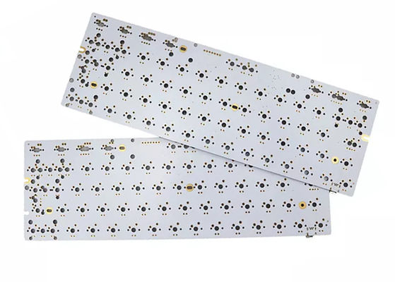 Custom 0.1mm Line Spacing PCB Keyboard with White Silkscreen Printing